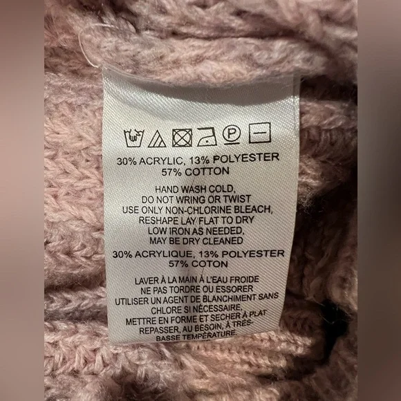 Urban Outfitters Kimchi Blue Light Pink Wrap Sweater Sz Medium - Picture 5 of 5